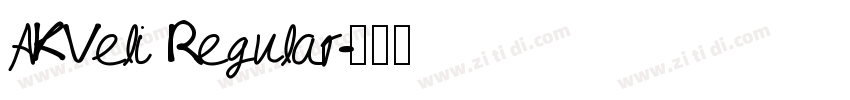 AKVeli Regular字体转换